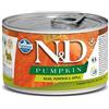 Farmina n&d pumpkin adult mini cinghiale zucca e mela 140 gr