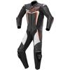 Alpinestars tuta intera in pelle Motegi V3 Nero Rosso Fluo Bianco 1321 taglia 48