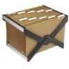 LUXOR Supporto per cartelle sospese LUXOR 39 cm forma a X avana 41x32x27 cm 10 cartelle - LUXOR 4 AV 10 P1