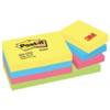 POST-IT Foglietti riposizionabili Post-it® Notes Energetic 51x38 mm neon assortiti conf. 12 blocchetti da 100 ff - 653-TFEN