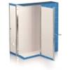 Brefiocart Scatola con cerniera in metallo Box 1 - apertura parziale Brefiocart 37,5x29,5 cm dorso da 9 cm blu - RESX101.BL