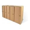 EURO-CART Porta progetti con tre bottoni EURO-CART linea Eco 25x35 cm dorso 6 cm avana CPECO06AV
