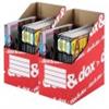 Dox Portariviste Dox & Dox dorso 35 cm bianco/rosso - 17,5x26 cm 1600176 (Conf.12)