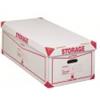 King Mec Contenitore 8 scatole archivio King Mec Storage 41x27x78 cm bianco 160400 (Conf.8)