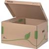 ESSELTE Scatola archivio Esselte ECOBOX container per Boxy 80/100 avana/verde 34,5x24,2x43,9 cm - 623918 (Conf.10)