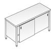 ACA Sistemi Tavolo Acciaio Inox Armadiato AISI 304 - Dim. 200x70x85 cm