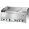 Fimar Spa Fry Top Elettrico Doppio Fimar Liscio/Rigato Cromato 400 V