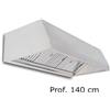 T.M.I Cappa a parete TMI Easy EAWH AISI 304 - Prof. 140 cm senza Motore