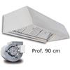 T.M.I Cappa a parete TMI Easy EAWH AISI 304 - Prof. 90 cm con Motore