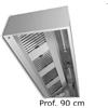T.M.I Cappa cubica a parete TMI Easy EAWHQ AISI 304 - Prof. 90 cm senza Motore