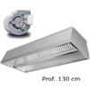 T.M.I Cappa centrale TMI Easy EACHM AISI 304 - Prof. 130 cm con Motore