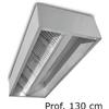 T.M.I Cappa cubica centrale TMI Easy EACHQ AISI 304 - Prof. 130 cm senza Motore