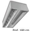 T.M.I Cappa cubica centrale TMI Easy EACHQ AISI 304 - Prof. 180 cm senza Motore