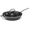 Karel Padella WOK in Ferro Antiaderente Coperchio Vetro Ø32 H 8 cm