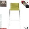 Elleci Office UPPER C sgabello imbottito base cromo rivestimento tessuto ANGEL class 1IM