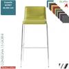 Elleci Office UPPER C sgabello imbottito base cromo rivestimento ecopelle SECRET class 1 IM