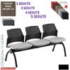 Elleci Office FREE PANCA sedute su trave sedile imbottito schienale in tecnopolimero microforato rivestimento tessuto ANGEL class 1IM