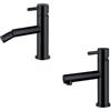 Keller taps COPPIA MONOCOMANDO LAVABO E BIDET KELLER TAPS MINIMAL NERO OPACO