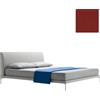 ZANOTTA letto matrimoniale TALAMO con piedini nichel satinato per materasso 170 x 200 cm - 1883/1-31629-176x216-PIEDI-NICHEL