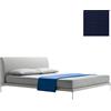 ZANOTTA letto matrimoniale TALAMO con piedini nichel satinato per materasso 170 x 200 cm - 1883/1-31657-176x216-PIEDI-NICHEL