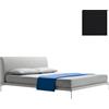 ZANOTTA letto matrimoniale TALAMO con piedini nichel satinato per materasso 170 x 200 cm - 1883/1-31606-176x216-PIEDI-NICHEL
