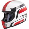 PREMIER Casco Premier Mx BL8 BM bianco nero rosso