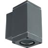 V-TAC PORTALAMPADA DA PARETE 1 ATTACCO GU10 DOWN GRIGIO SCURO QUADRA VT-841-LED8626