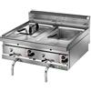 Fimar Friggitrice a Gas Da banco Modello SF10DM Due Vasche Capacità Lt. 10 + 10 Temp.°C. 110 / 190 Dim. cm L.80 P.70 H.37
