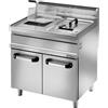 Fimar Friggitrice a Gas Con mobile Modello SFM20DM Due Vasche Capacità Lt. 20 Temp.°C. 110 / 190 Dim. cm L.80 P.70 H.98