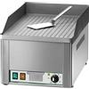 Fimar FryTop elettrico Modello FRY1RC singolo rigato piano in acciaio cromato