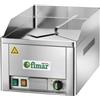 Fimar FryTop elettrico Modello FRY1LC singolo liscio piano in acciaio cromato