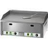 Fimar FryTop a gas Modello FRY2LMC doppio liscio piano in acciaio cromato