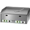 Fimar FryTop a gas Modello FRY2LRMC doppio liscio rigato piano in acciaio cromato
