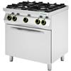 Fimar Cucina a gas Metano Modello CC74GFG 4 fuochi con forno a gas GN1/1 Temp.°C. 50/275 Dim. cm L.80 P.70 H.90