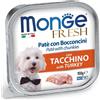 Monge cane fresh pate e bocconcini con tacchino 100 gr