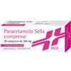 SELLA Srl Paracetamolo Sella 30 Compresse 500mg - Medicinale per Febbre e Dolori