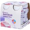 DANONE NUTRICIA SpA SOC.BEN. Nutridrink Compact Fibre Fragola - Integratore Nutrizionale - 125ml (4 Pezzi)