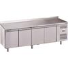 Forcar Tavolo Refrigerato quattro porte In acciaio inox AISI 201 ForCold GN1/1 (cm 53 x 32,5) ventilato Modello M-GN4200TN-FC