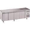 Forcar Tavolo Refrigerato quattro porte In acciaio inox AISI 201 ForCold ventilato Modello G-SNACK4100TN-FC