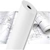 CAD9061091 Carta Plotter Rotolo Bianca 90 gr/mq 610mm x 91m