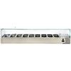 Forcar Vetrina refrigerata per pizza in acciaio INOX AISI 201 ForCold Modello VRX2000-380-FC 9 x GN1/3