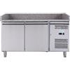 Forcar Banco Pizza refrigerato ForCold Modello G-PZ2600TN-FC in acciaio inox AISI 201 Ventilato 2 porte refrigerate