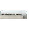 Forcar Vetrina refrigerata per pizza in acciaio INOX AISI 201 ForCold Modello VRX1500-330-FC 7 x GN1/4