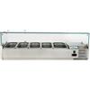 Forcar Vetrina refrigerata per pizza in acciaio INOX AISI 201 ForCold Modello VRX1400-380-FC 4x GN1/3 + 1x GN1/2