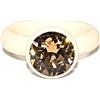 ANELLO in SILICONE con STRASS BRONZO