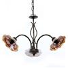 CERAMICHE CALTAGIRONE Lampadario ceramica Caltagirone ferro 3 luci