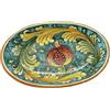 CERAMICHE CALTAGIRONE Piatto Ovale Ceramica Caltagirone Melograno cm 30 - Vari Decori