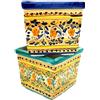 CERAMICHE CALTAGIRONE Portavaso Quadro Ceramica Di Caltagirone cm 20 x 20