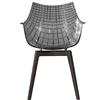 DRIADE poltroncina con gambe in legno MERIDIANA - D33011A156A99