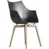 DRIADE poltroncina con gambe in legno MERIDIANA - D33011A079091